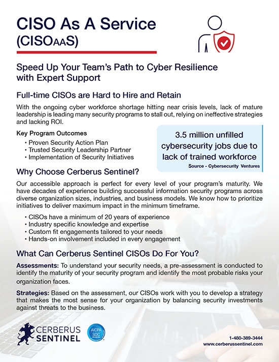 CISO As A Service – Service Overview