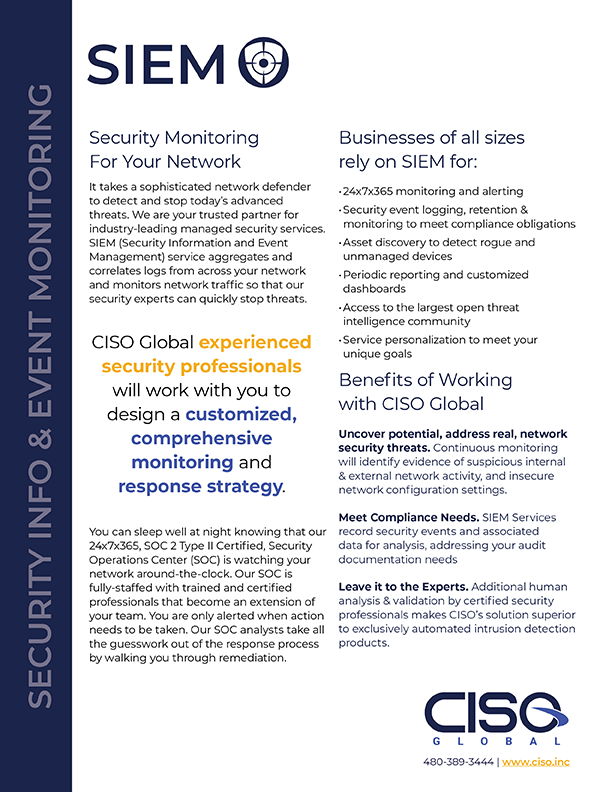 SIEM Service Overview