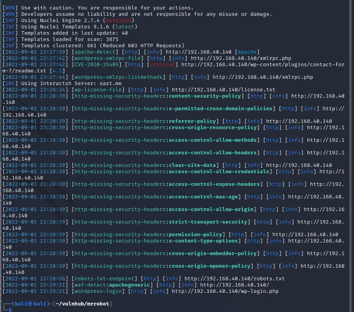 Target Practice Walkthrough of the Mr. Robot Vulnhub Machine