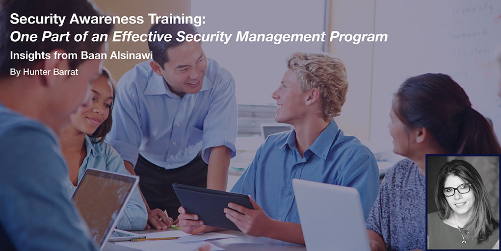 Security Awareness Training: One Part of an Effective Risk Management Program