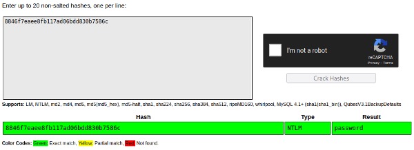 figure 18 hash cracked