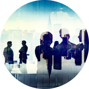 CISO Global Readiness and Resiliency - collage of people and buildings
