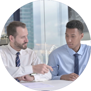 CISO Global Strategy and Risk - two men working
