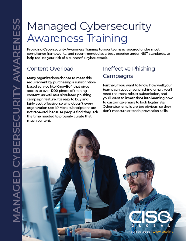 Managed Cybersecurity Awareness Training — Service Overview