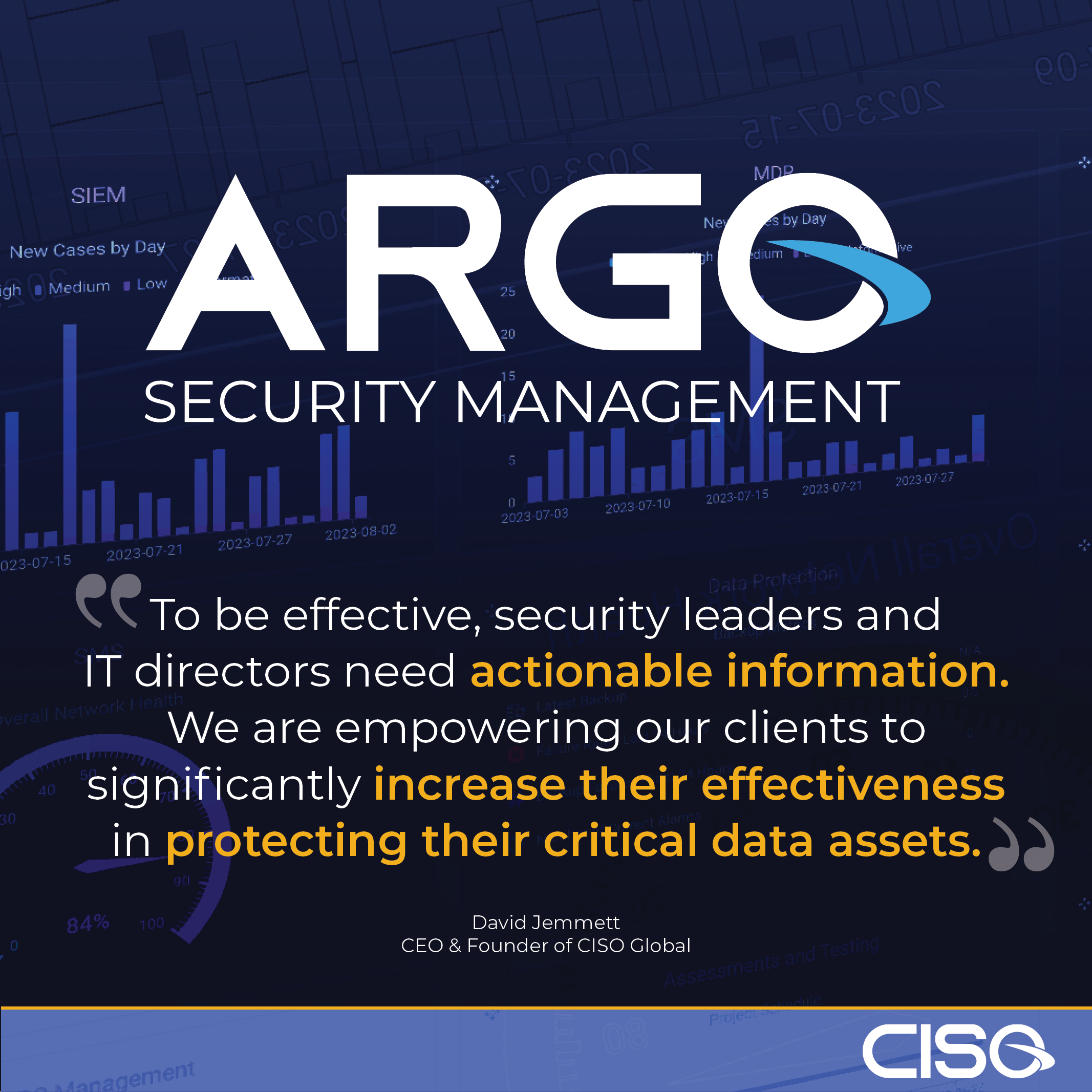 CISO Global Bolsters Its Security Management Platform Argo To Improve Real-Time Security Decision Making for Enterprises