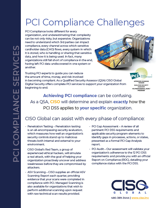 PCI — Payment Card Industry Compliance — Service Overview