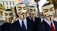 Members of the group Anonymous