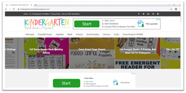 Ad infested software download seemingly “required” to open the files shown