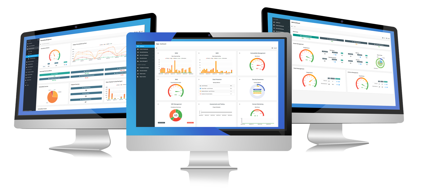 Monitors showing Argo dashboard